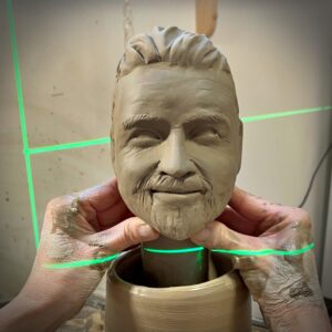 tvorba keramické loutky skutečné osoby - cca 50 cm